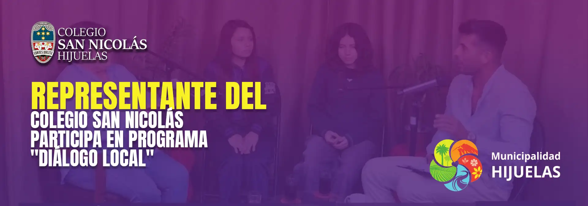 Representante del Colegio San Nicolás participa en programa «Diálogo Local»